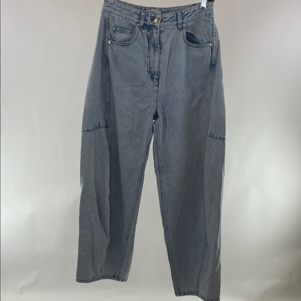 Tibi Light Blue Flare & Wide Leg Jeans - Picture 10 of 13